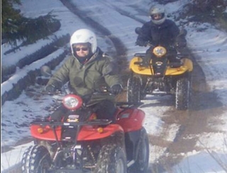 Randonnee quad dans la neige